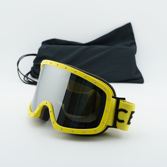 Celine CL40196U 40C Shield Sunglasses/Ski Mask - Yellow/Grey Mirror main image 10
